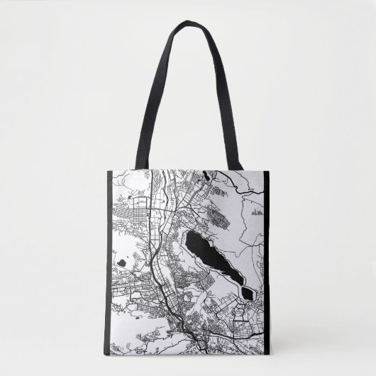 Stadsplattegrond van Tbilisi Georgië Tote Bag (Voorkant)