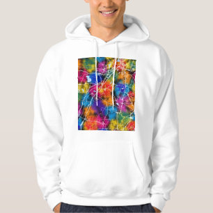 Stadsplattegrond van Theni Tamil Nadu Hoodie