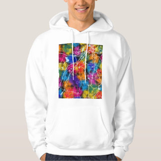 Stadsplattegrond van Theni Tamil Nadu Hoodie