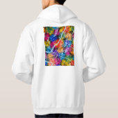 Stadsplattegrond van Ufa Rusland Hoodie (Achterkant)