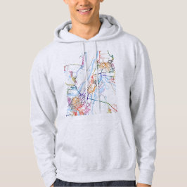 Stadsplattegrond van Ufa Rusland Hoodie