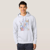 Stadsplattegrond van Ufa Rusland Hoodie (Voorkant volledig)