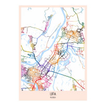 Stadsplattegrond van Ufa Rusland