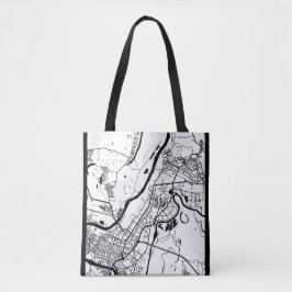 Stadsplattegrond van Ufa Rusland Tote Bag