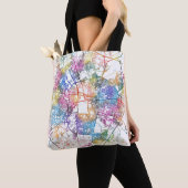 Stadsplattegrond van Vadodara Gujarat Tote Bag (Dichtbij)