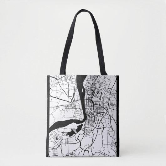 Stadsplattegrond van Wuhu, China Tote Bag (Voorkant)