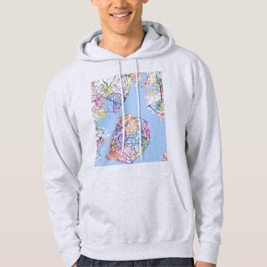 Stadsplattegrond van Xiamen China Hoodie (Voorkant)