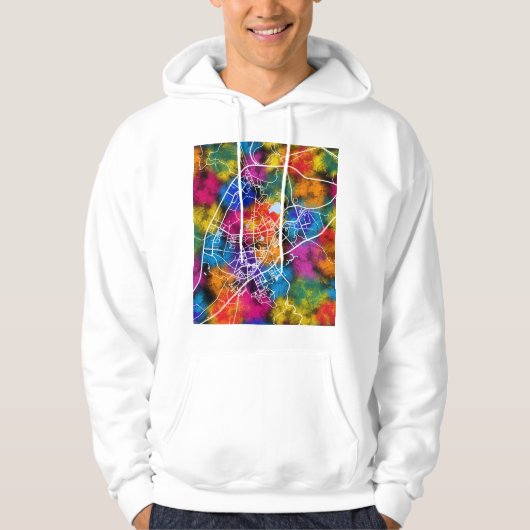 Stadsplattegrond van Yunfu China Hoodie (Voorkant)