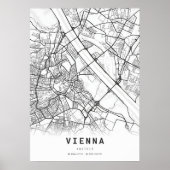 Stadsplattegrond Wenen Poster (Voorkant)