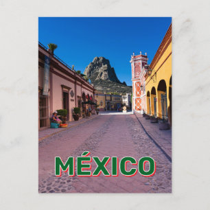 Stadsplein in Berñal, Mexico Briefkaart