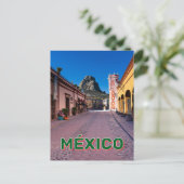 Stadsplein in Berñal, Mexico Briefkaart (Staand voorkant)