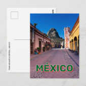 Stadsplein in Berñal, Mexico Briefkaart (Voorkant / Achterkant)