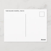 Stadsplein in Berñal, Mexico Briefkaart (Achterkant)