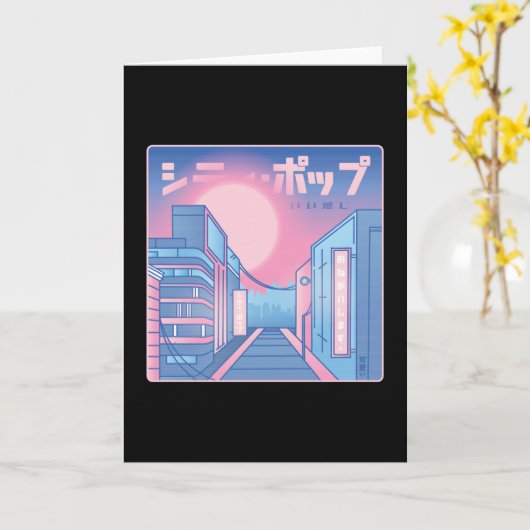 STADSPOP VAPORWAVE KAART (Gele Bloem)