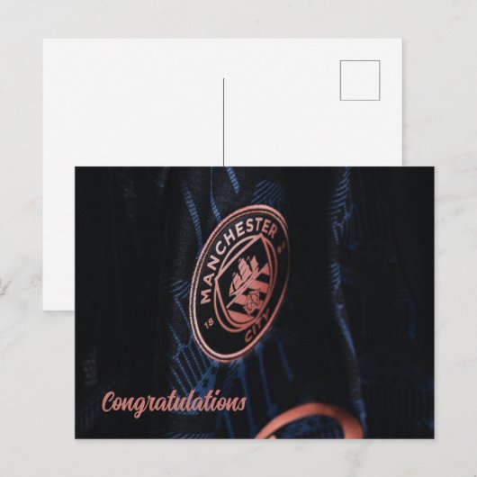 stadspostkaarten van manchester city briefkaart (Voorkant / Achterkant)