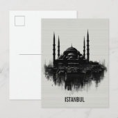 Stadsprofiel van Istanbul Briefkaart (Voorkant / Achterkant)