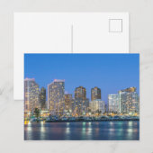 Stadsprofiel van Waikiki Briefkaart (Voorkant / Achterkant)