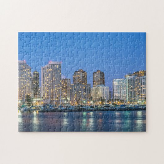 Stadsprofiel van Waikiki Legpuzzel (Horizontaal)