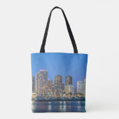 Stadsprofiel van Waikiki Tote Bag (Achterkant)
