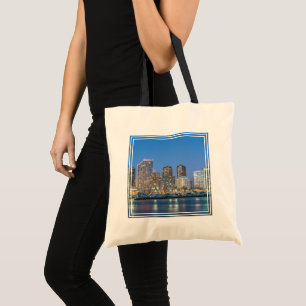 Stadsprofiel van Waikiki Tote Bag