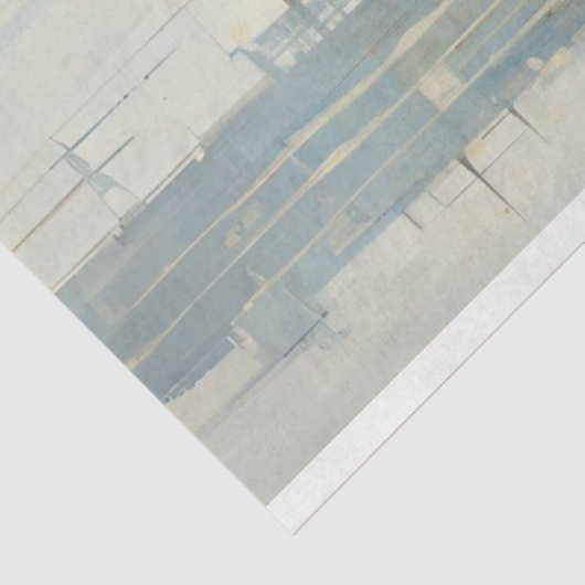 stadsreflecties ruimteschaal decoupage tissuepapier (Detail)