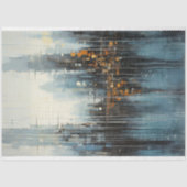 stadsreflecties ruimteschaal decoupage tissuepapier (Voorkant)