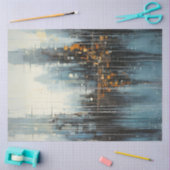 stadsreflecties ruimteschaal decoupage tissuepapier (Craft)