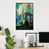 stadsreis Chicago uit 1920 Poster (Thuiskantoor)
