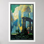  stadsreis Chicago uit 1920 Poster (Voorkant)