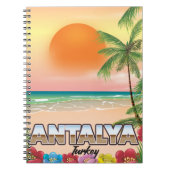 Stadsreisposter Antalya Turkije Notitieboek (Voorkant)