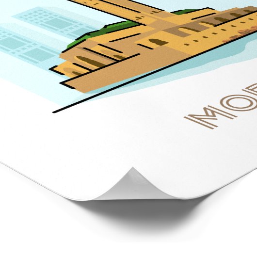 Stadsreisposter Casablanca - marokko Poster (Hoek)