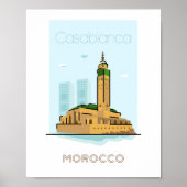Stadsreisposter Casablanca - marokko Poster (Voorkant)