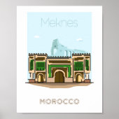Stadsreisposter Meknes - marokko Poster (Voorkant)