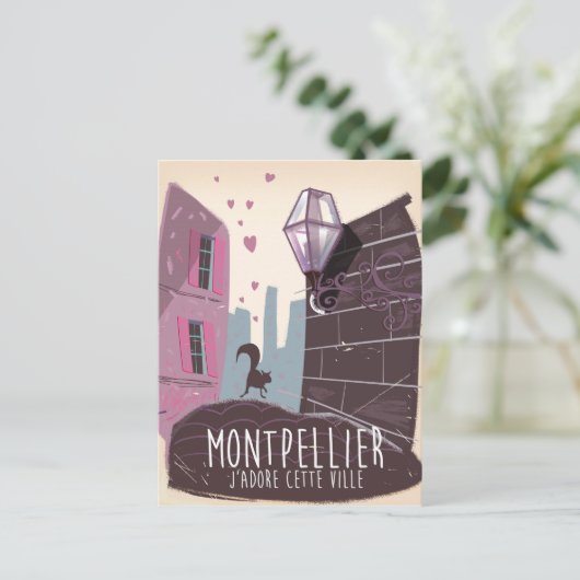 Stadsreisposter Montpellier Frankrijk Briefkaart (Staand voorkant)