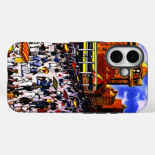  Stadsreizen Case-Mate iPhone Case (Achterkant (horizontaal))