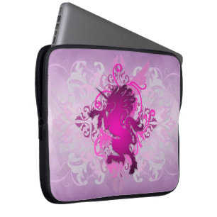 Stadsroze fantasy-hoes voor Unicorn-laptop met sch Laptop Sleeve