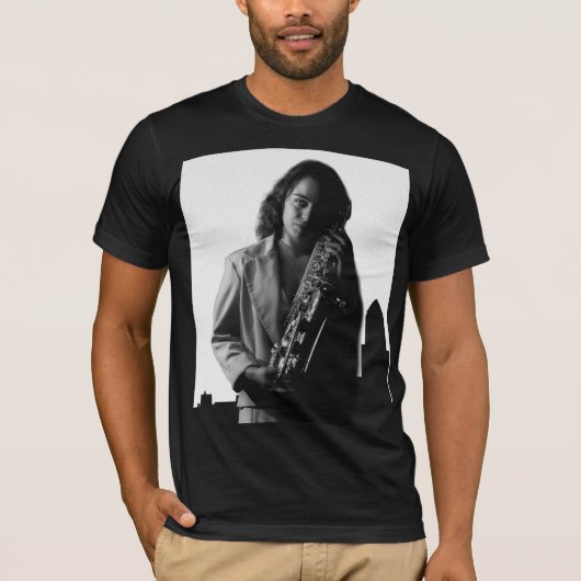 Stadssaxofoon T-shirt (Voorkant)