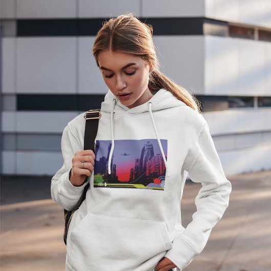 Stadsscène in Dusk Hoodie