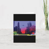 Stadsscène in Dusk Kaart (Voorkant)