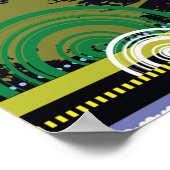 Stadsscène in Dusk Poster (Hoek)