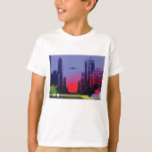 Stadsscène in Dusk T-shirt (Voorkant)