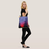 Stadsscène in Dusk Tote Bag (Op model)