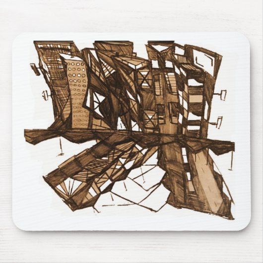 stadsschaduw muismat (Voorkant)