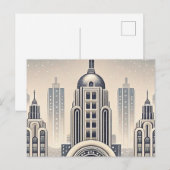 Stadssilhouet Hanukka Nachthemel Kaart (Voorkant / Achterkant)