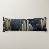 Stadsslangen in art Deco Lichaamskussen (Voorkant)