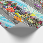 Stadssnelweg, stad en verkeer cadeaupapier