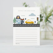 Stadsstedelijk stadsvoertuigadvies voor Baby showe Informatiekaartje (Staand voorkant)