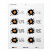 Stadsstijl Basketball Etiket (Full Sheet)