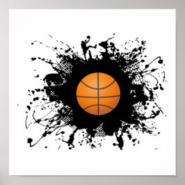 Stadsstijl Basketball Poster