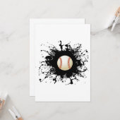 Stadsstijl honkbal kaart (Voorkant / Achterkant in situ)